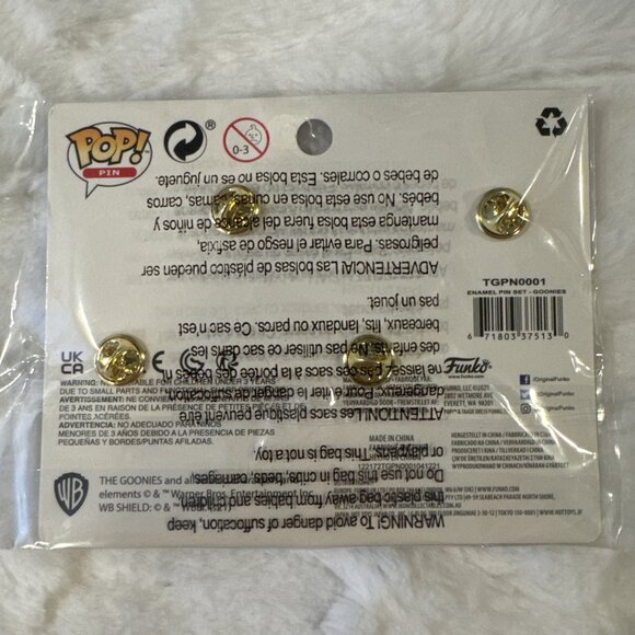 Funko Pop Pins- The Goonies Enamel Pin Set of 4: Sloth, Data, Chunk and Mikey - Picture 6 of 8